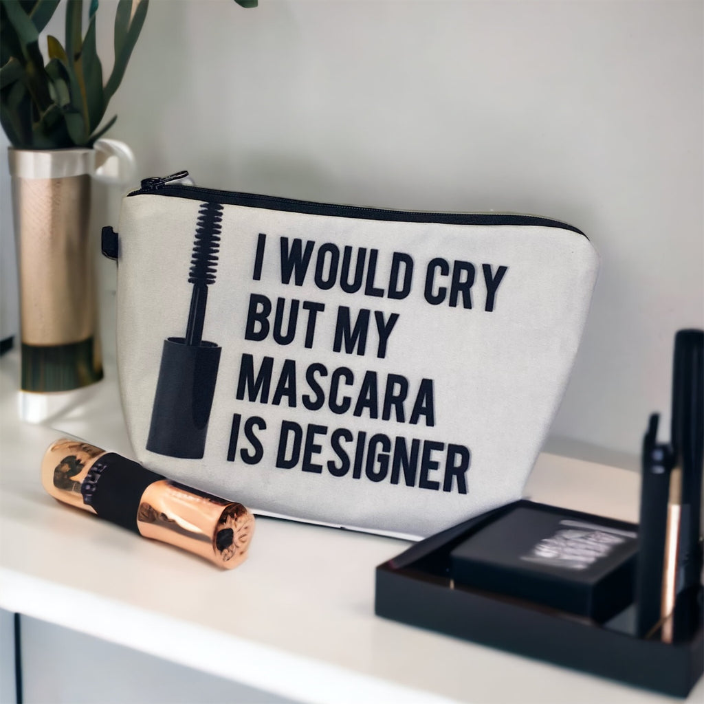 My Mascara Is Designer Cosmetic Bag