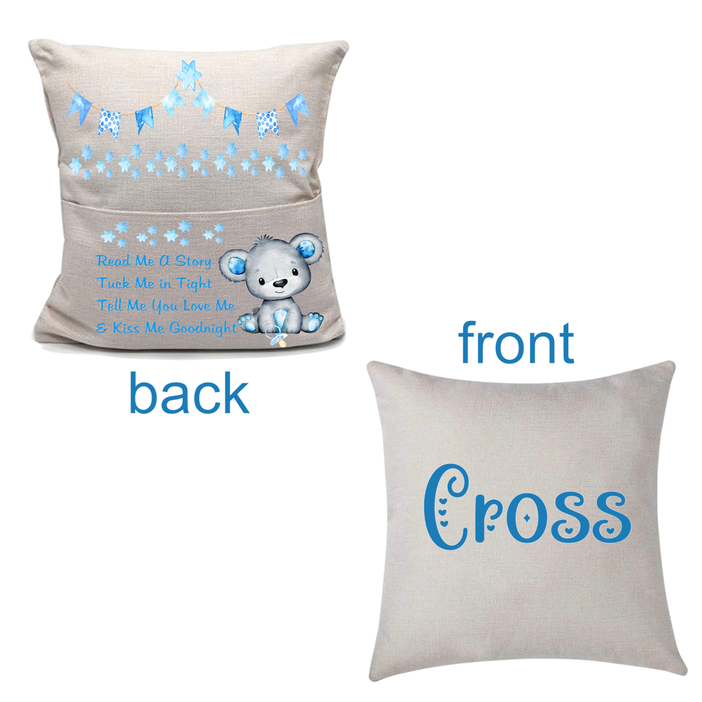 Bear Book Pillow Cover