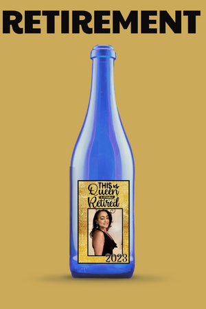 Custom Wine Bottle Label (Retirement)