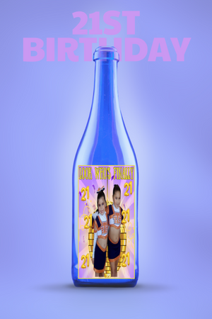 Custom Wine Bottle Label (Birthday)