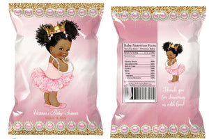 Ballerina Baby Chip Bag Favor (Unfilled)